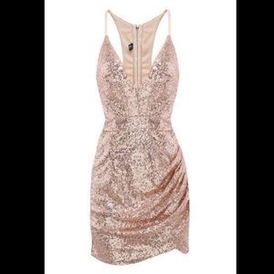 B Smart Rose Gold Sequin Dress | Plus Size Formal